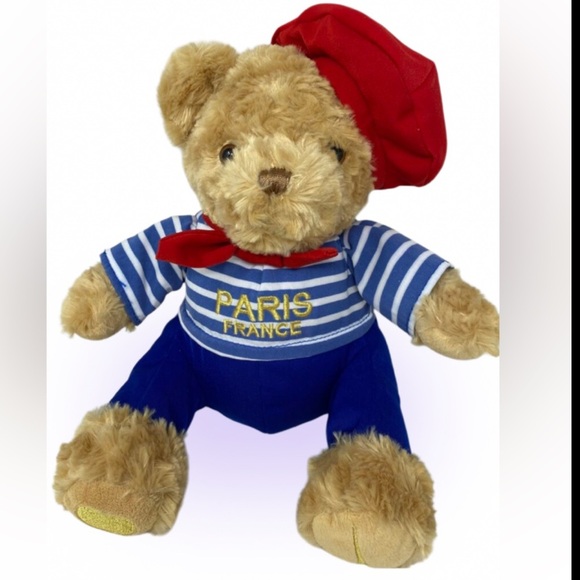 PARIS Stuffed Cuddly Teddy Bear Seaman Blue - Picture 9 of 9